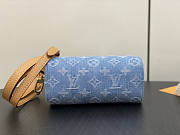 Louis Vuitton LV Nano Speedy Blue Denim 16 x 10 x 7.5 cm - 3