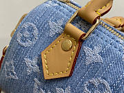 Louis Vuitton LV Nano Speedy Blue Denim 16 x 10 x 7.5 cm - 2