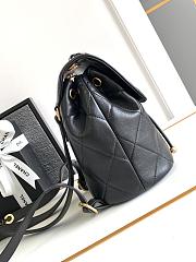 Chanel Backpack Black Lambskin Gold 26cm - 3