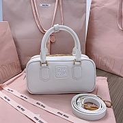 Miu Miu Arcadie Leather Bag White 23x10x8cm - 1