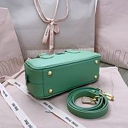 Miu Miu Arcadie Leather Bag Green 23x10x8cm - 6