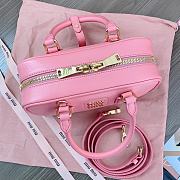 Miu Miu Arcadie Leather Bag Pink 23x10x8cm - 6