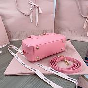 Miu Miu Arcadie Leather Bag Pink 23x10x8cm - 3