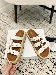 Celine Brown White Sandal - 3