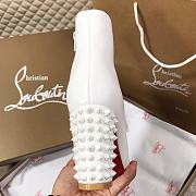 Christian Louboutin Suzi Folk 85 White Studded Boot - 3