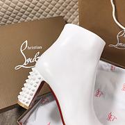 Christian Louboutin Suzi Folk 85 White Studded Boot - 2