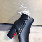 Christian Louboutin Ziptotal 85 Leather Black Boot - 3