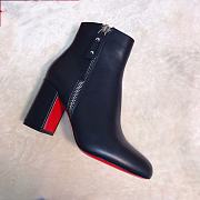 Christian Louboutin Ziptotal 85 Leather Black Boot - 2