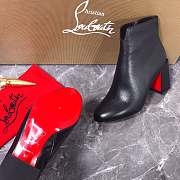 Christian Louboutin Castarika 85 Black Leather Ankle Boots - 3