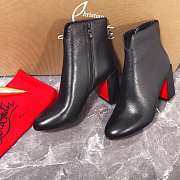 Christian Louboutin Castarika 85 Black Leather Ankle Boots - 2