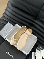 Chanel Ballerina Tweed Flat Beige - 5