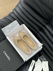 Chanel Ballerina Tweed Flat Beige - 4