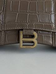 Balenciaga Mini Hourglass Brown Bag 19cm - 5