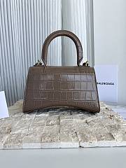 Balenciaga Mini Hourglass Brown Bag 19cm - 4