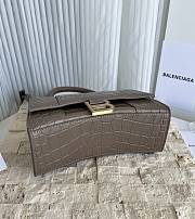 Balenciaga Mini Hourglass Brown Bag 19cm - 2