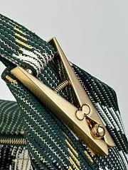 Burberry Check Duffle Top Handle Bag Green 23x21.5x10.5cm - 3