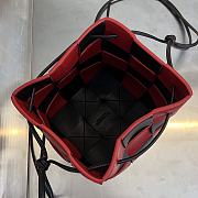 Bottega Veneta Cassette Cross-Body Bucket Black Red Bag 19x14x13cm - 6