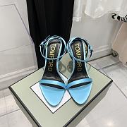 Tom Ford Padlock Sandals Heels Blue 10.5cm - 2