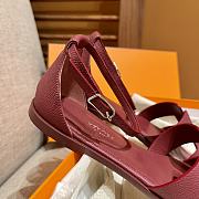 Hermes Santorini Wine Sandal - 5