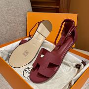 Hermes Santorini Wine Sandal - 3