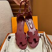 Hermes Santorini Wine Sandal - 2