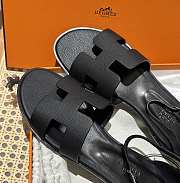 Hermes Santorini Black Sandal - 3