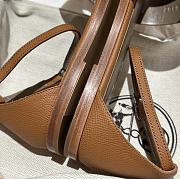 Hermes Santorini Brown Beige Sandal - 5