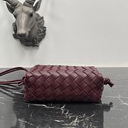 Bottega Veneta Mini Loop Camera Bag Red Wine 17x10x6cm - 6