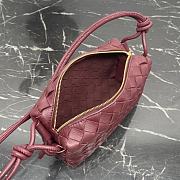 Bottega Veneta Mini Loop Camera Bag Red Wine 17x10x6cm - 3