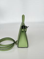 Hermes Mini Kelly Green Epsom Silver 19cm - 2