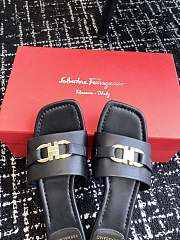 Ferragamo Slide Sandal Black - 5