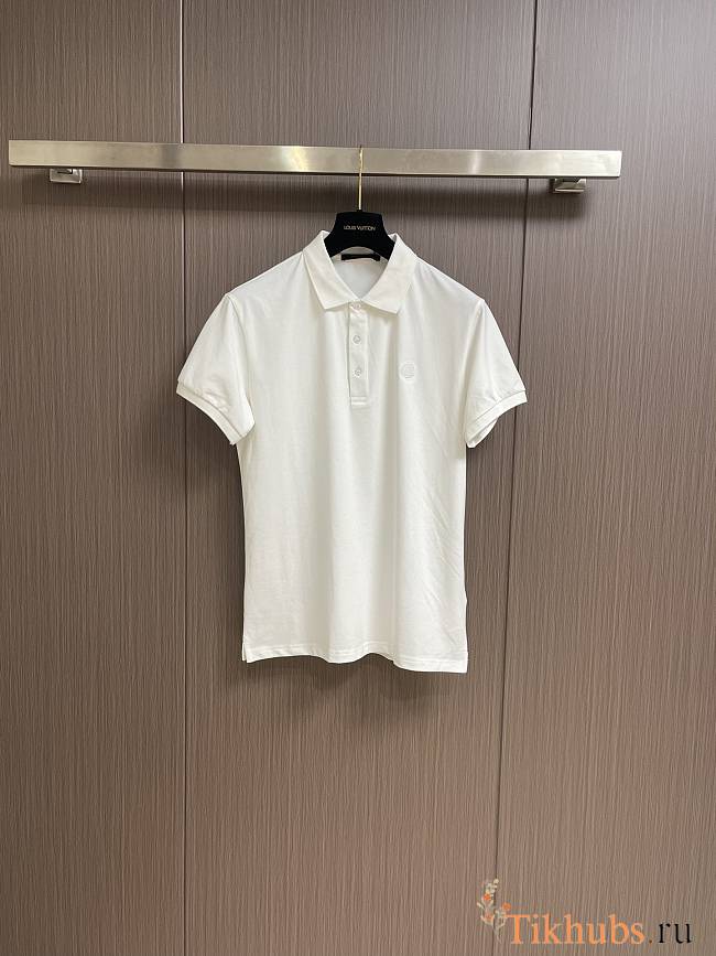 Louis Vuitton LV White Polo Shirt - 1