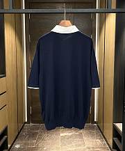 Louis Vuitton LV Polo Shirt Navy Blue  - 3