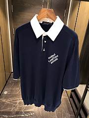 Louis Vuitton LV Polo Shirt Navy Blue  - 2