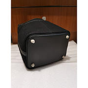 Hermes Nior Black Canvas Picotin Lock Cargo 18 Handbag 18cm - 6