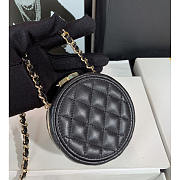 Chanel CC Mirror Chip Mini Bag Black White 10x10x4cm - 3
