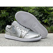 Air Jordan 1 Low SE Shoes Silver - 2