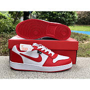 Nike Ebernon Low Premium Shoes White/Black/University Red - 2