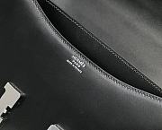 Hermes Constance Bag Black Box Leather Silver 19cm - 5