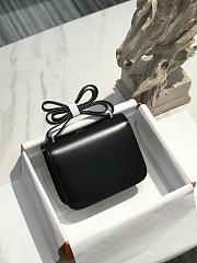 Hermes Constance Bag Black Box Leather Silver 19cm - 2