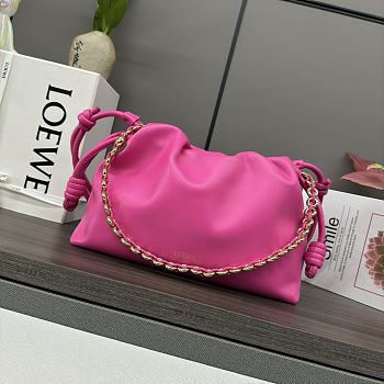 Loewe Flamenco Purse Bag Mellow Pink Lambskin 30x20x10.5cm