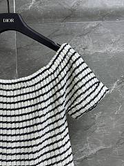 Dior Short-Sleeved Sweater White Linen - 3
