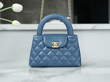 Chanel Mini Kelly Navy Blue 13x19x7cm