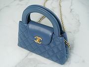 Chanel Mini Kelly Navy Blue 13x19x7cm - 6