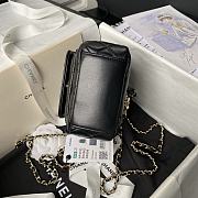 Chanel Backpack Mini Black Lambskin Gold 18x13x9cm - 4