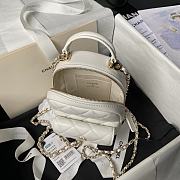 Chanel Backpack Mini White Lambskin Gold 18x13x9cm - 2