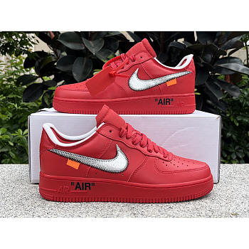 OFF-WHITE x Nike Air Force 1 Red