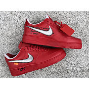 OFF-WHITE x Nike Air Force 1 Red - 2