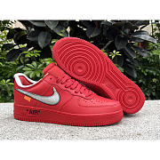 OFF-WHITE x Nike Air Force 1 Red - 3