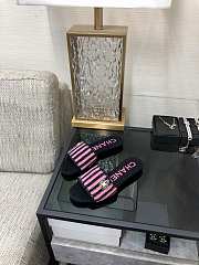 Chanel Black Pink Slides - 3